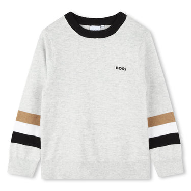 Sweater BOSS gris para niño y adolescente